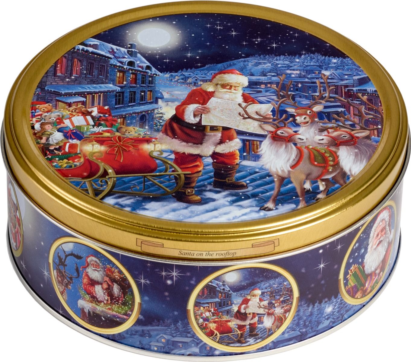 Biscoitos Amanteigados Dinamarquês Lata Nostalgic Santa 150g