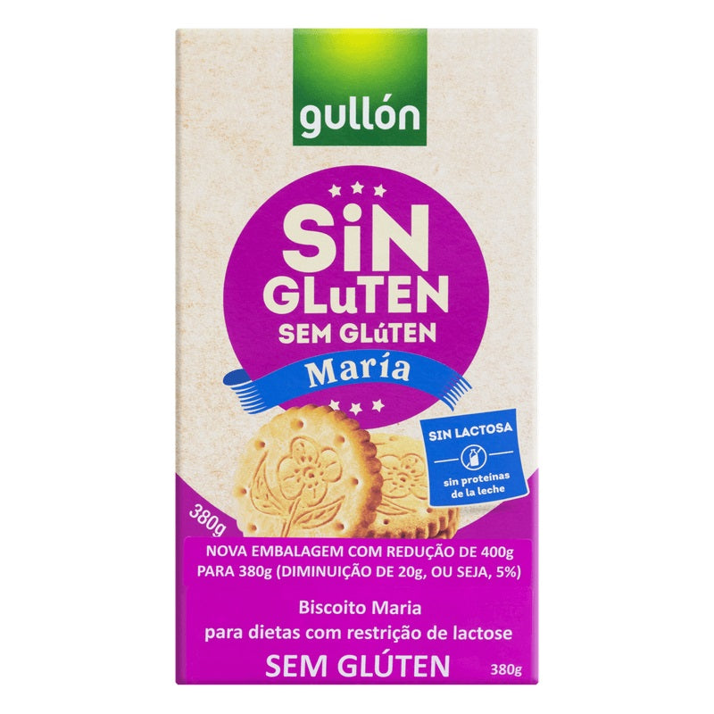 Biscoito Espanhol Gullón Sem Glúten Maria 380g