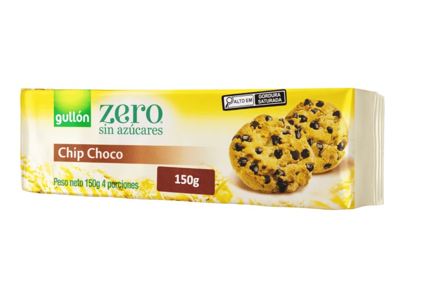 Biscoito Espanhol Gullón Sugar Free Chip Choco 150g