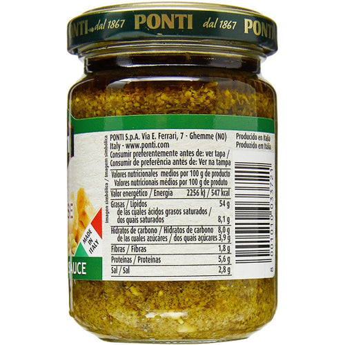 Molho Italiano Ponti Pesto Alla Genovese 135 G