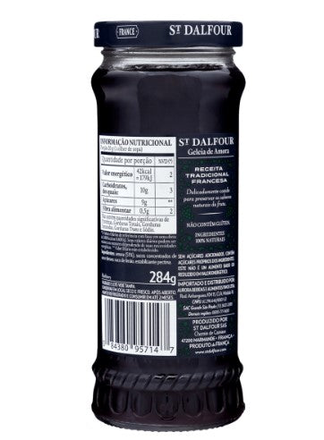 Geleia Francesa de Amora sem Adição de Açúcar St. Dalfour Vidro 284g