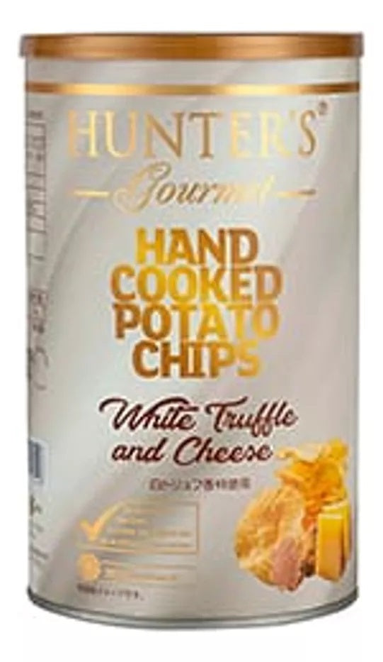 Chips de Batata Árabes Frita Hunters Gourmet Sabor Trufa Branca e Queijo 150g