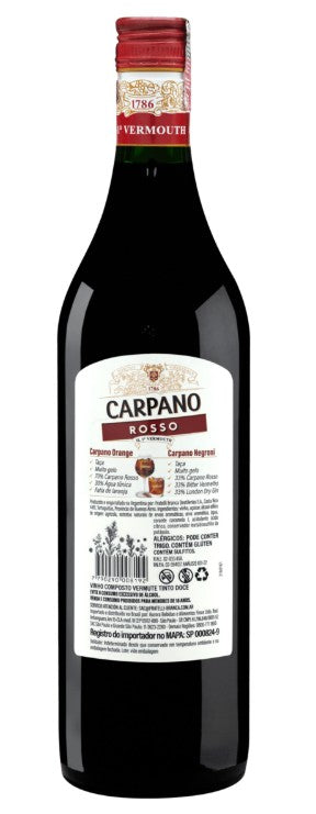 Vermut Argentino Carpano Rosso 950ml