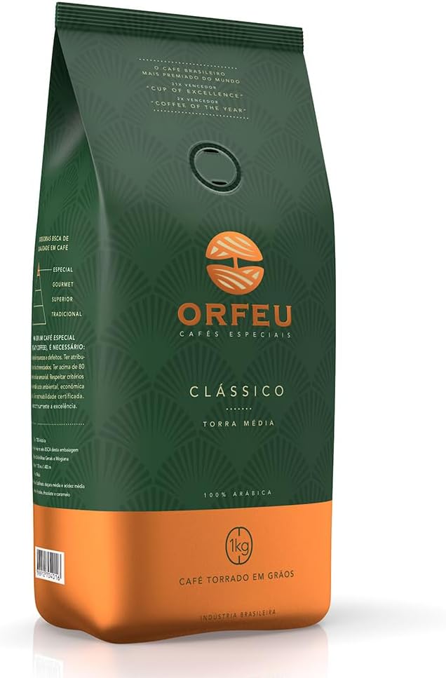 Café Mineiro Orfeu Torrado em Grão Clássico 1 Kg