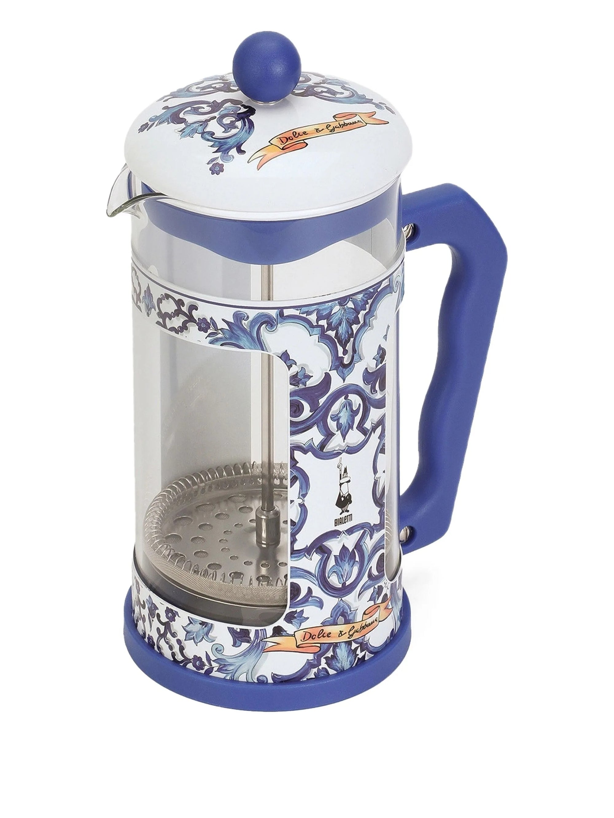 Cafeteira French Press Dolce & Gabbana Mediterranean Blu Bialetti 350 ml