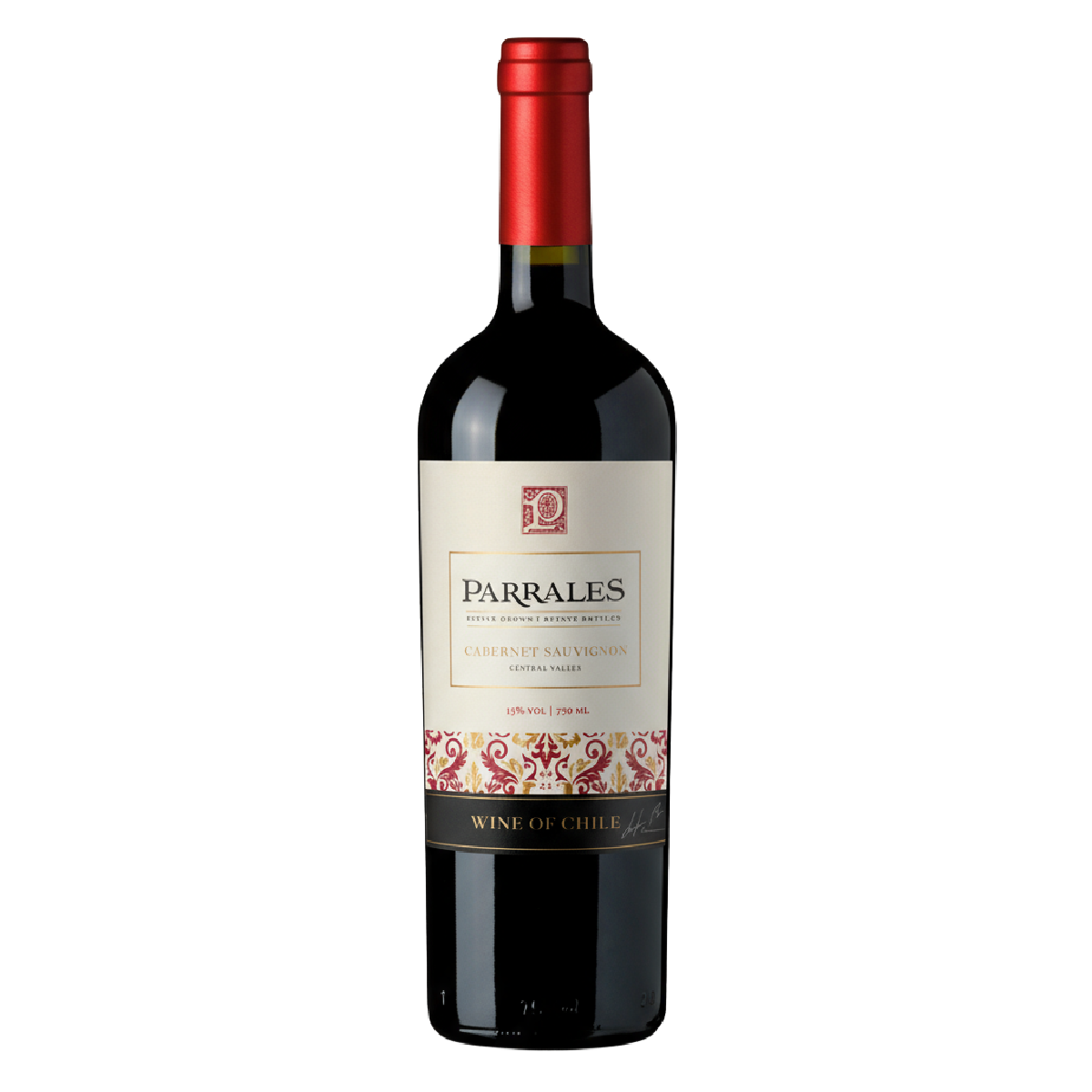 Vinho Chileno  Fino Tinto Seco Cabernet Sauvignon Parrales 750ml