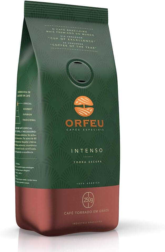 Café Mineiro Orfeu Torrado em Grão Intenso 250g