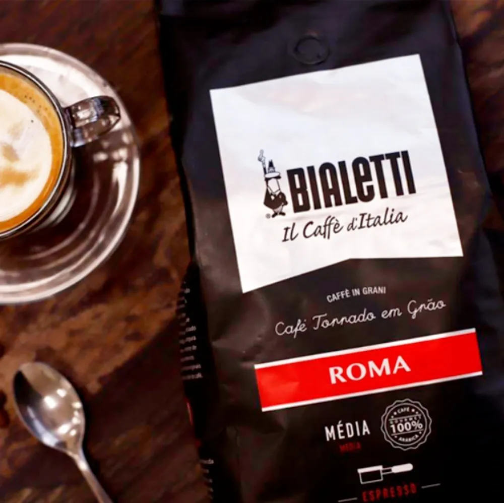 Café Bialetti Mineiro Torrado em Grão Roma 500g