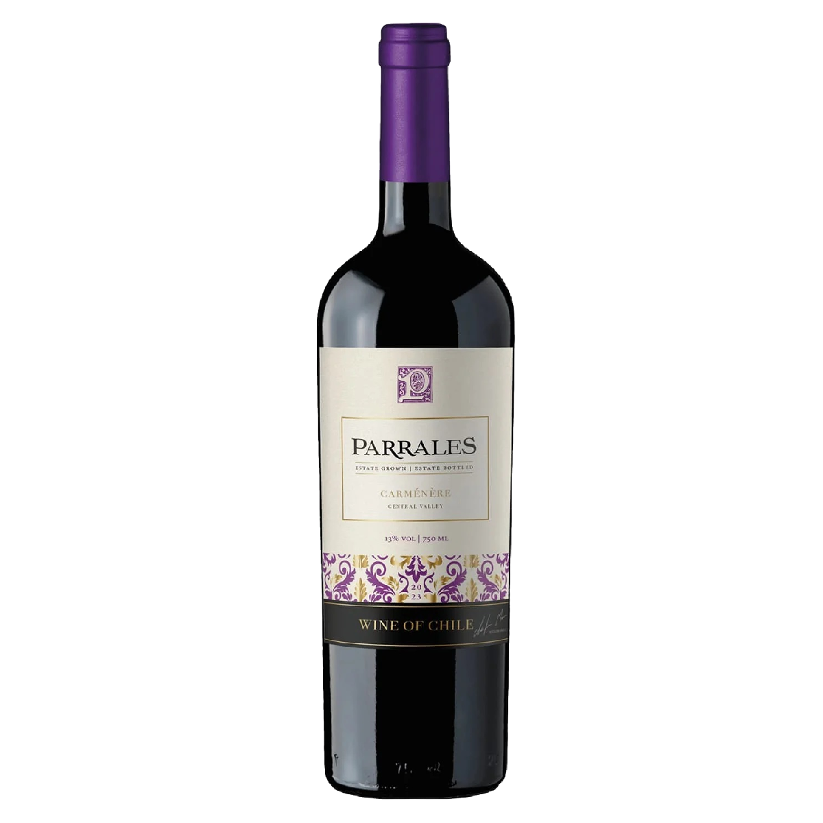 Vinho Chileno Fino Tinto Seco Carmenere Parrales 750ml