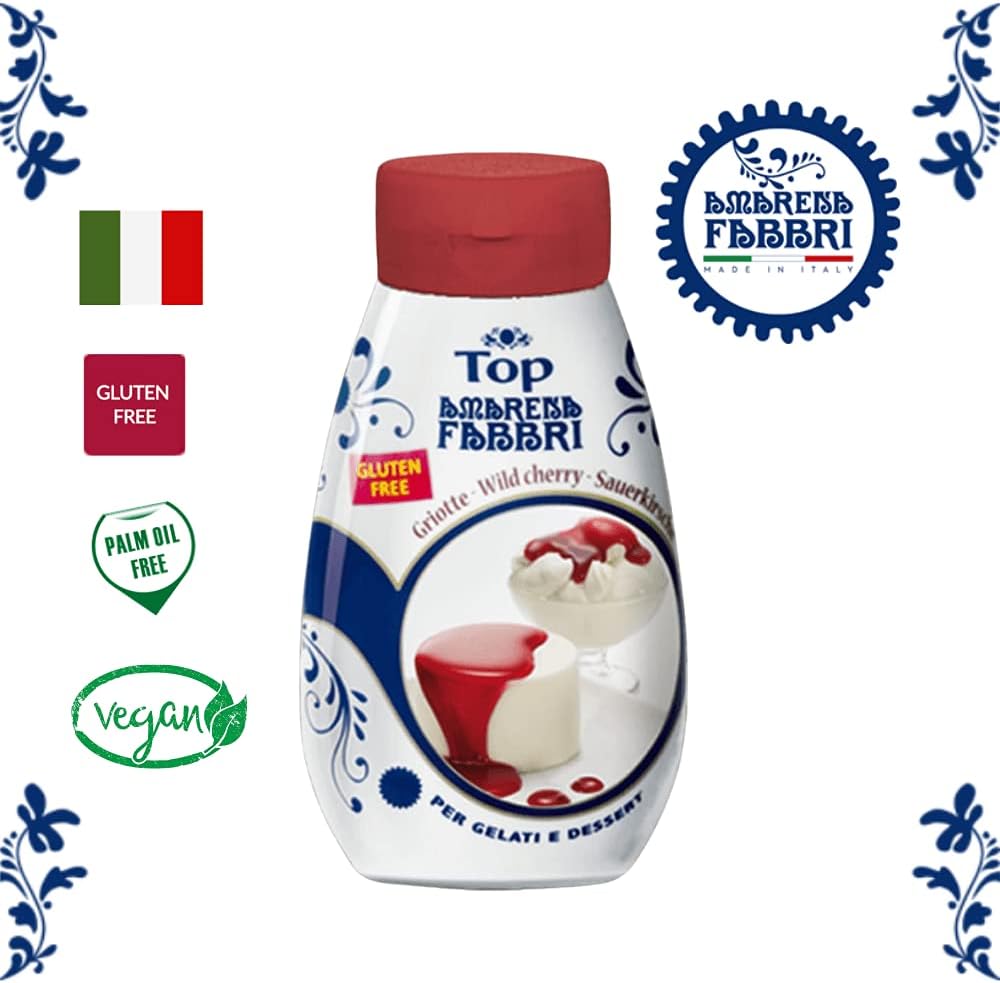 Cobertura Italiana Fabbri de Amarena Cereja Silvestre 225g