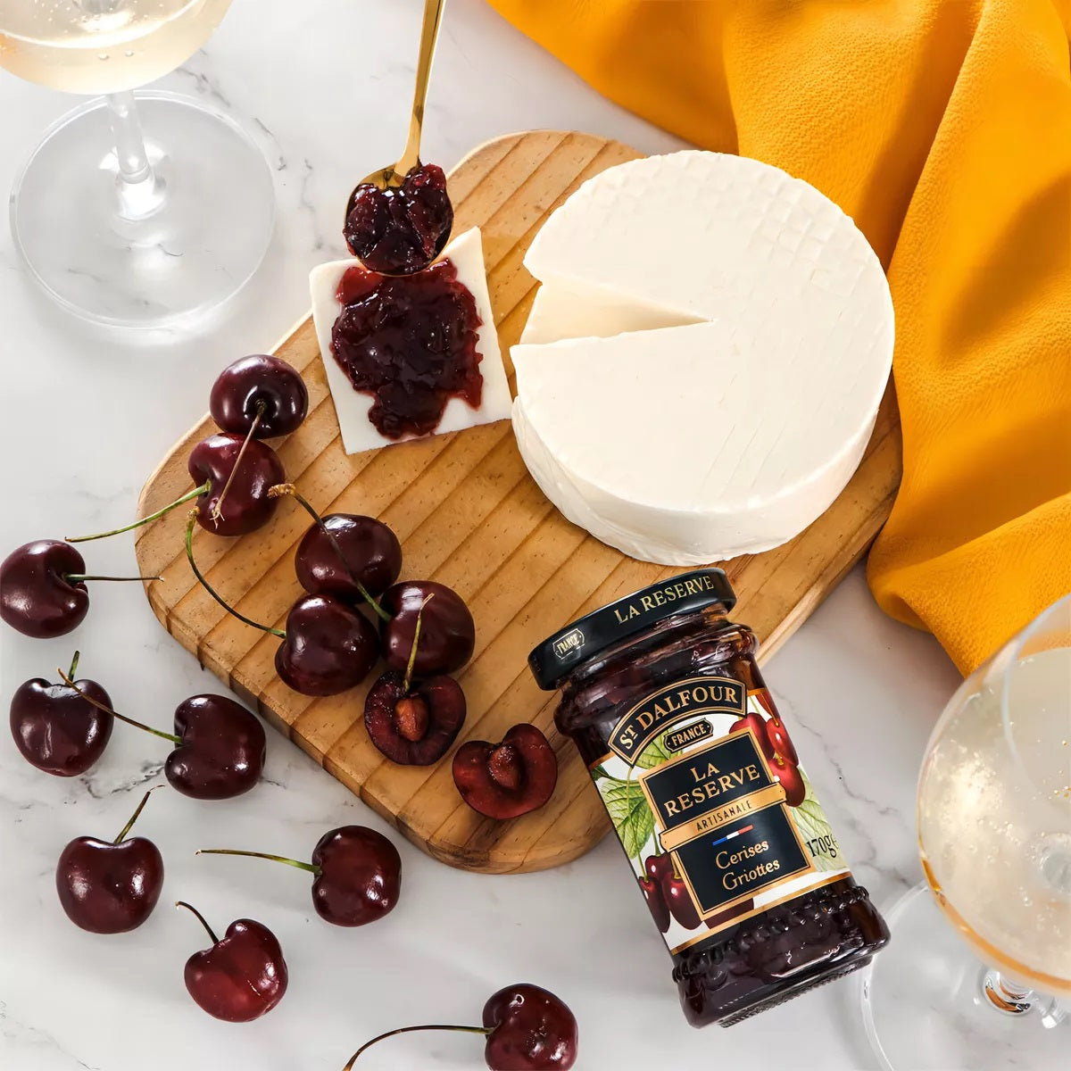 Geléia Francesa Cereja Sem Açúcar St. Dalfour La Reserve 170g