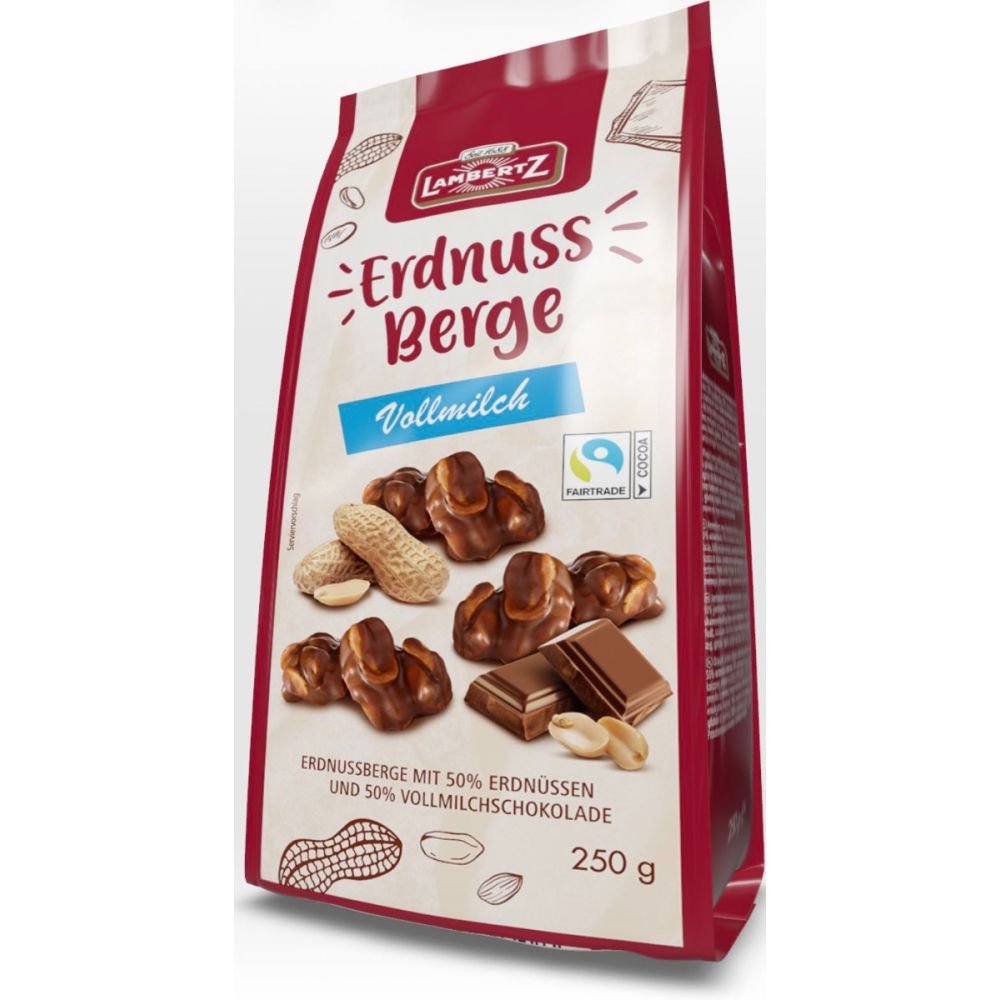 Rochas de amendoim Alemã chocolate ao leite 250g