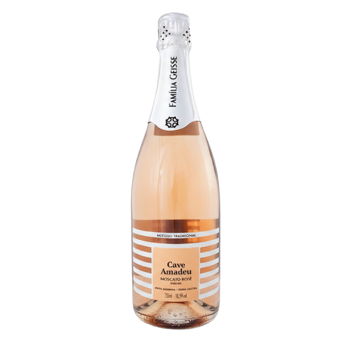 Espumante Brasileiro Cave Amadeu Rosé Moscato Demi-Sec 750ml