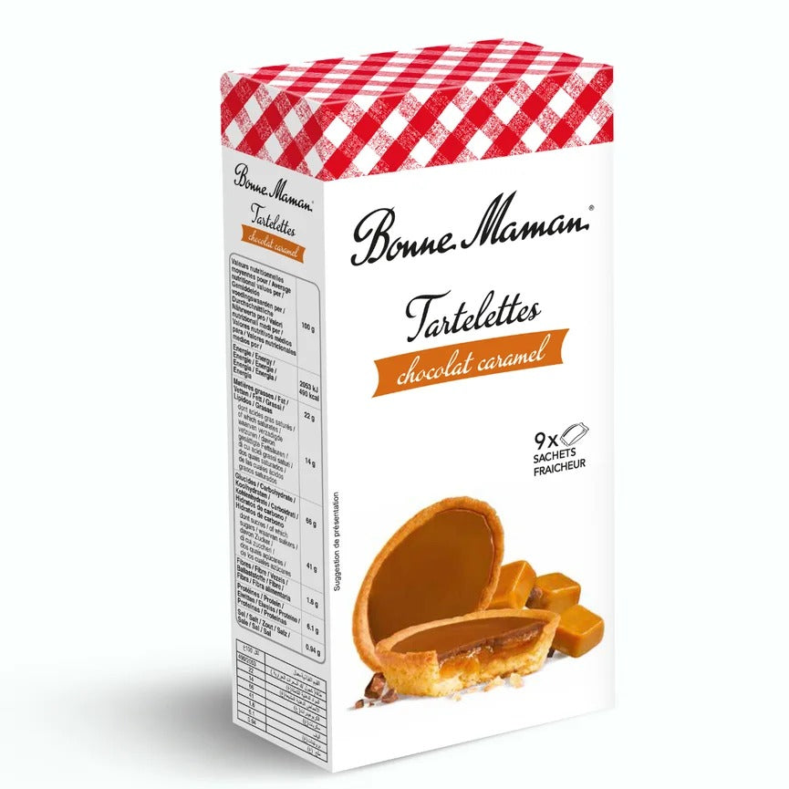 Biscoito Tortilha Francês Bonne Maman de Chocolate e Caramelo 135g
