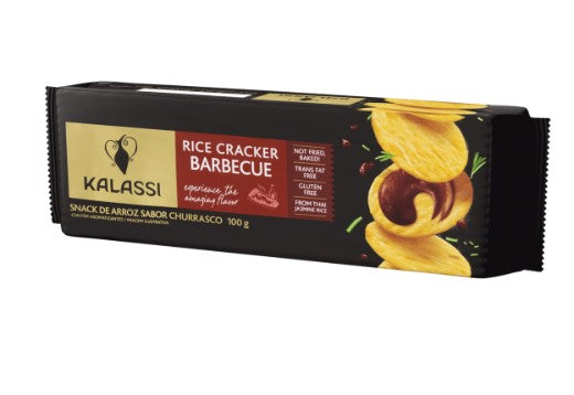 Snack de Arroz Tailandês Sabor Barbecue Kalassi Pacote 100g