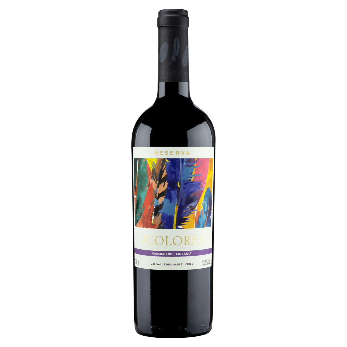 Vinho Tinto Chileno Reserva 7 Colores Carmenere Cinsault 750ml