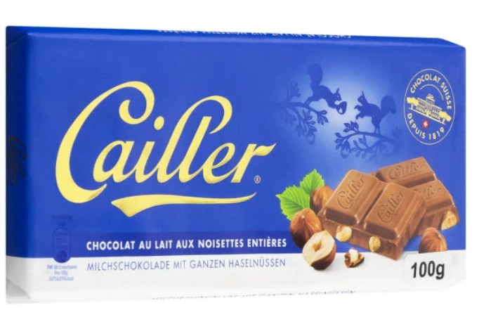 Chocolate Suíço Cailler au Lait aux Noisettes 100g