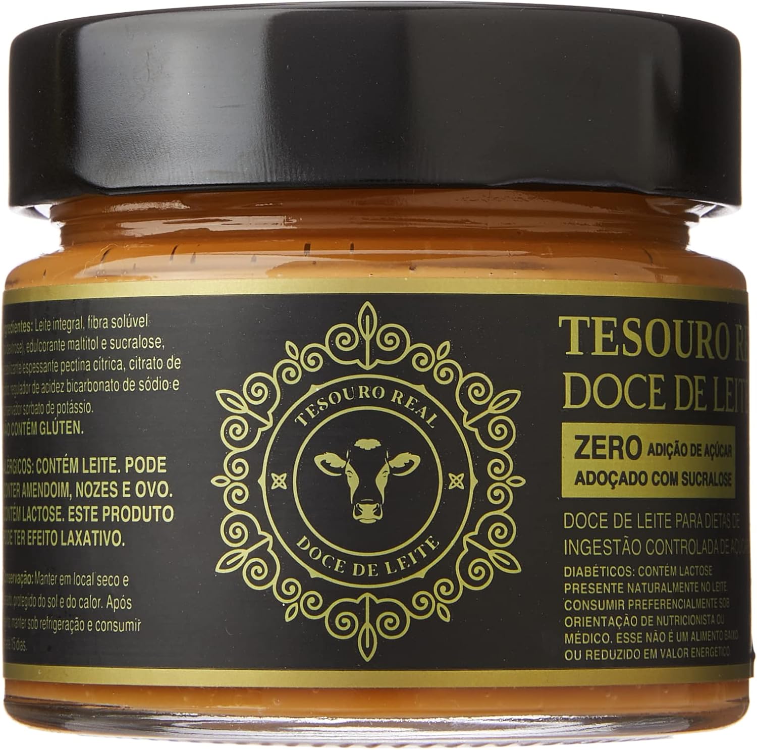 Doce de Leite Brasileiro Tesouro Real Zero 210g