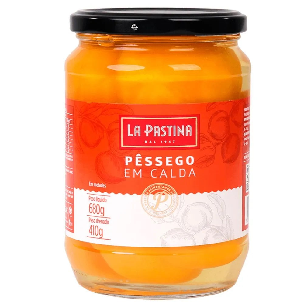 Pêssego Grego em Calda La Pastina 410g