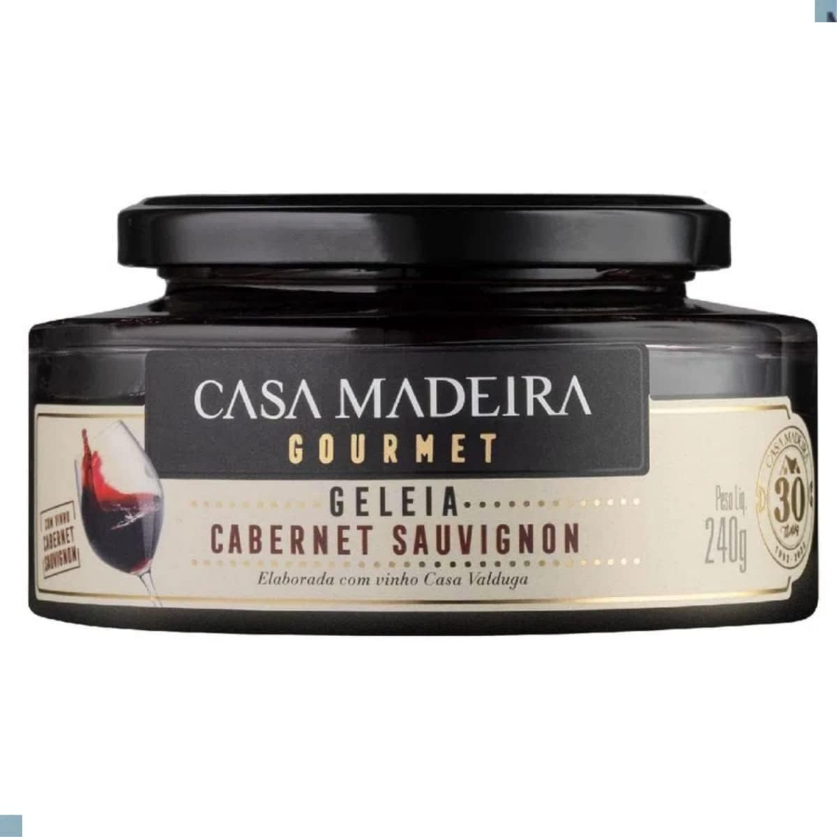 Geleia Brasileira Gourmet Cabernet Sauvignon Casa Madeira 240g